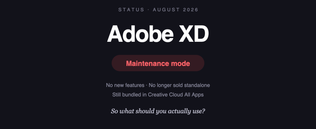 Adobe XD Is Discontinued: What Now?