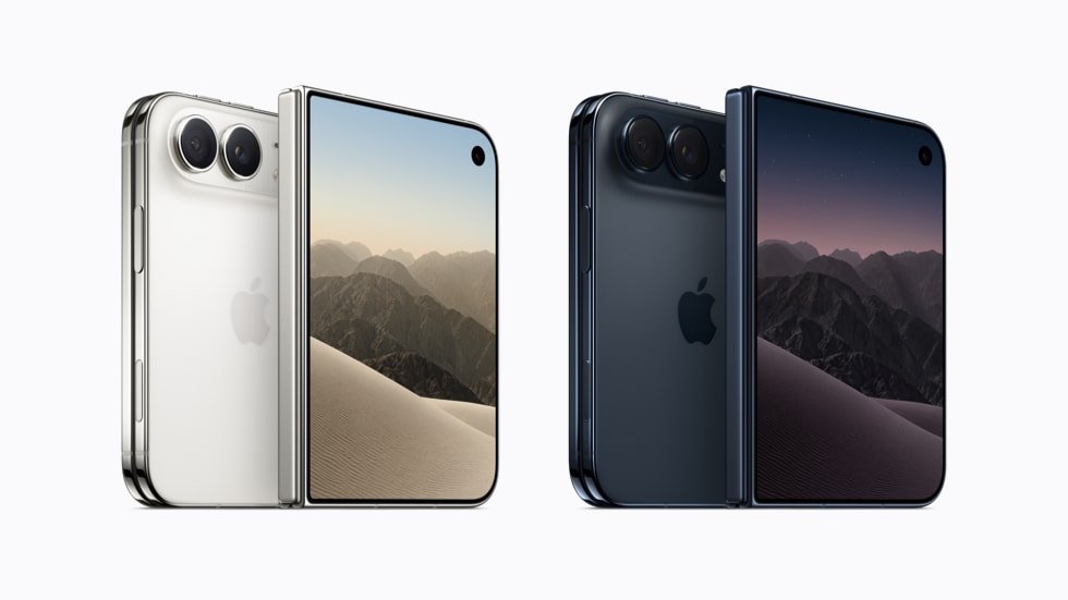iPhone Duo industrial design titanium finishes Star White and Night Sky