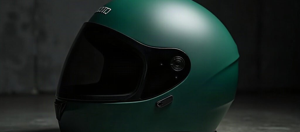 Matte Motorcycle Helmet Product Shot