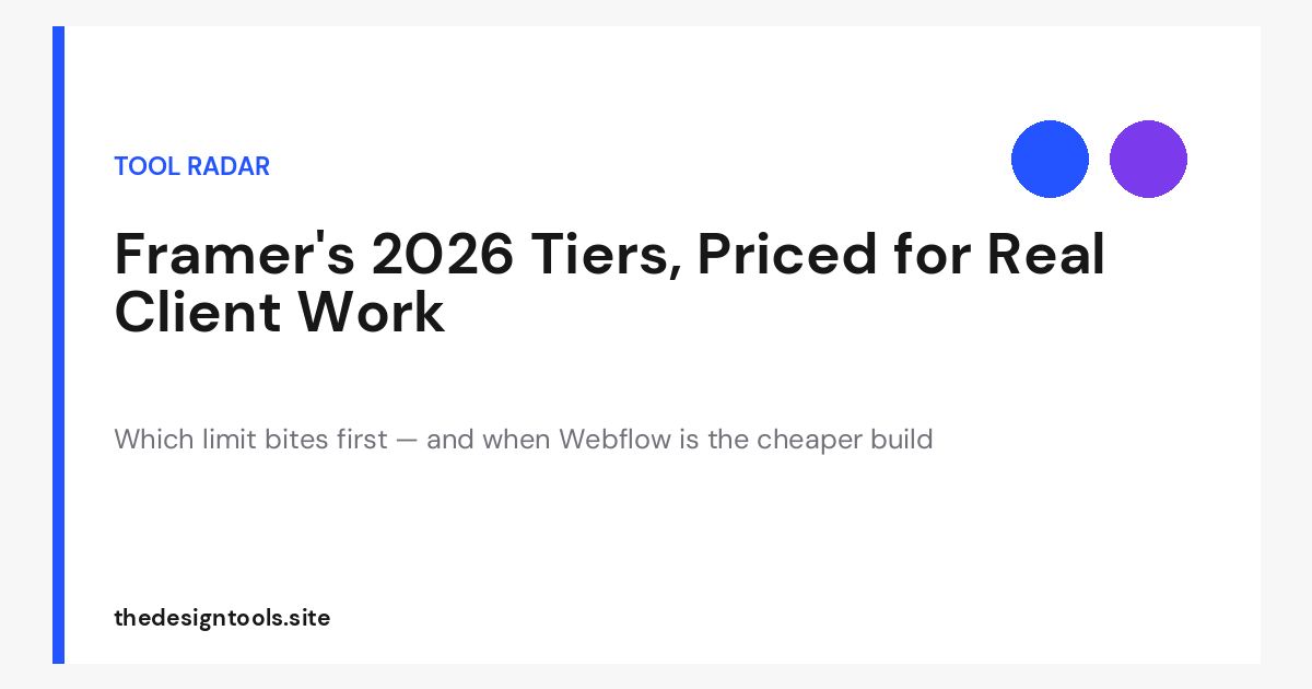 Webflow vs Framer for Freelance Site Builders in 2026