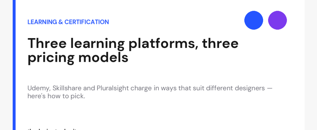 Udemy vs Skillshare vs Pluralsight: Which Subscription Is Worth It?