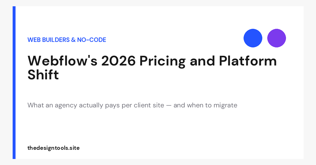 Webflow Pricing in 2026: How Agencies Should Cost the Plan Stack