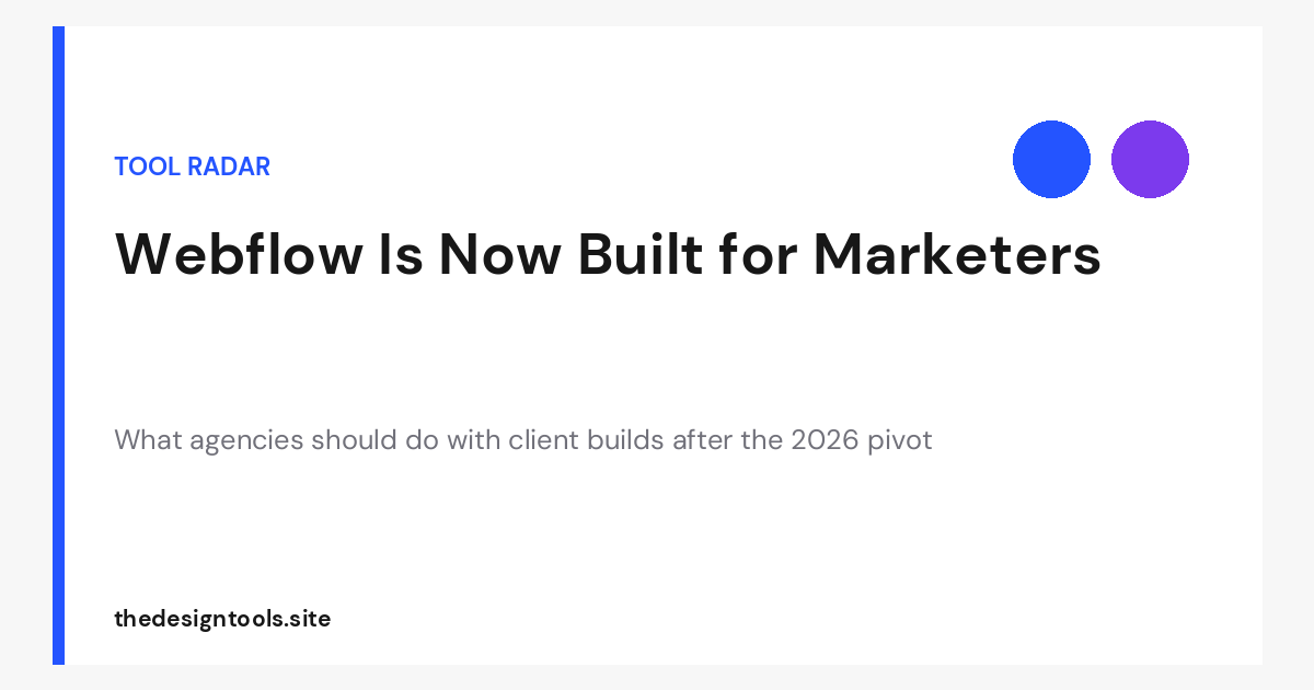 Webflow AI Pivot for Agencies: What to Do With Client Builds