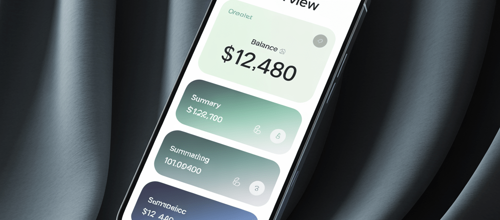 Bento-Grid Banking App Dashboard