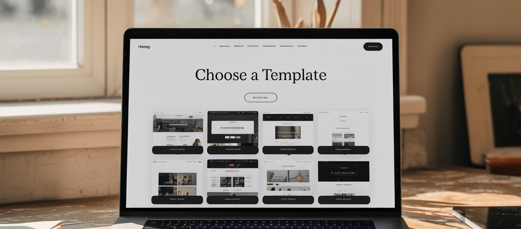 Website Template Gallery Screen