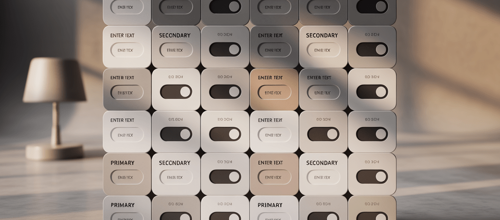 UI Component Specimen Sheet
