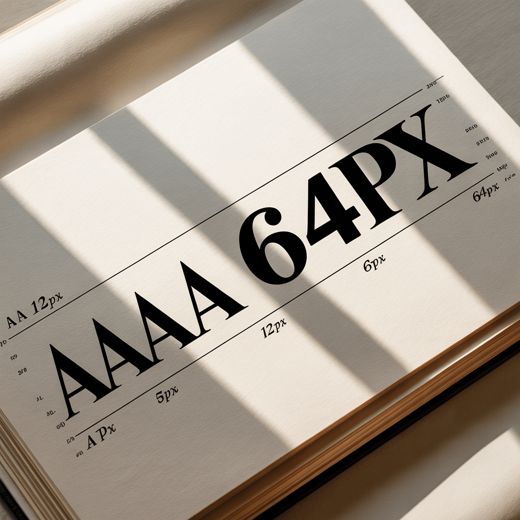 A full type-scale poster from caption to display size — the print-inspired way design systems present typography now.