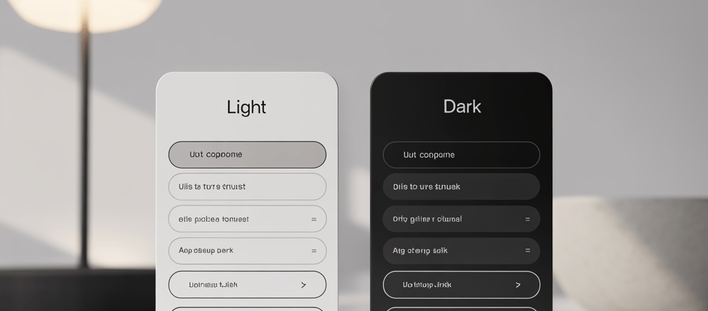Light and Dark Mode Component Pair