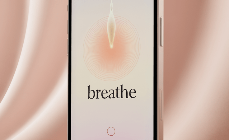 Calming Meditation App Screen