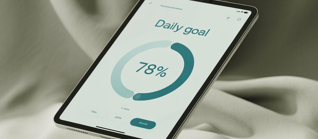 Health App Progress Ring Interface