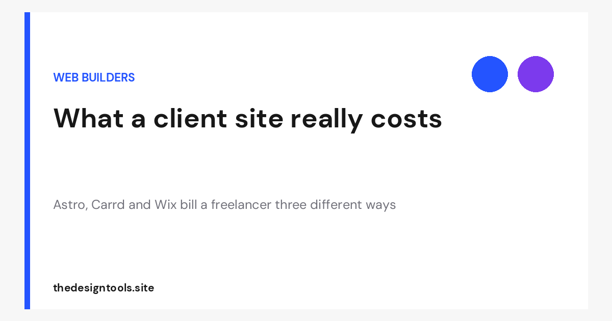 The cheapest way to build a client website in 2026: what each builder really costs