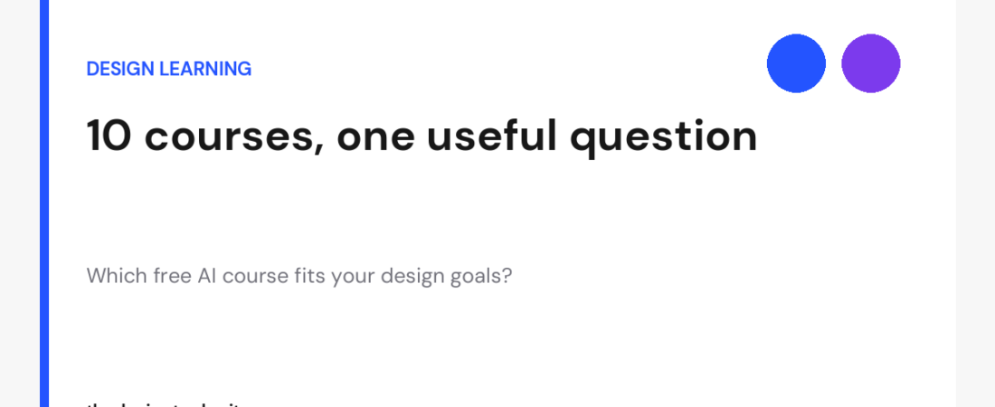 Are Coursera’s free AI courses useful for designers?
